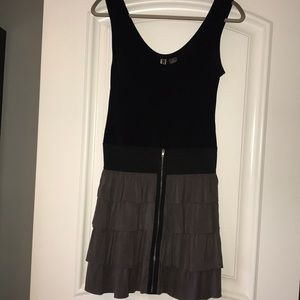 Black and olive colored dress